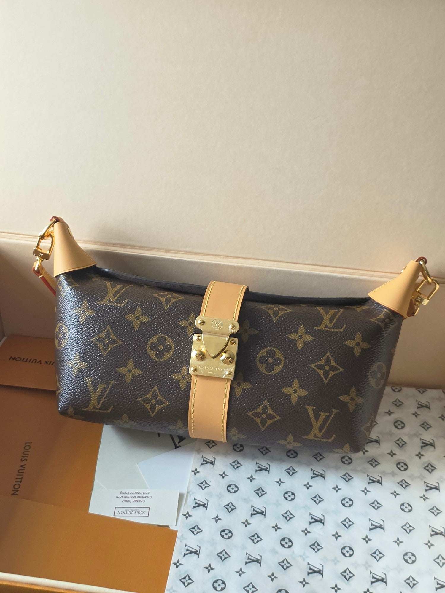 LV Pochette Mia Shoulder Bag Brown Monogram Canvas 275060