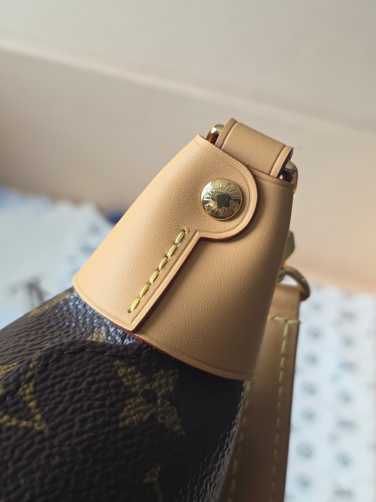 LV Pochette Mia Shoulder Bag Brown Monogram Canvas 275060