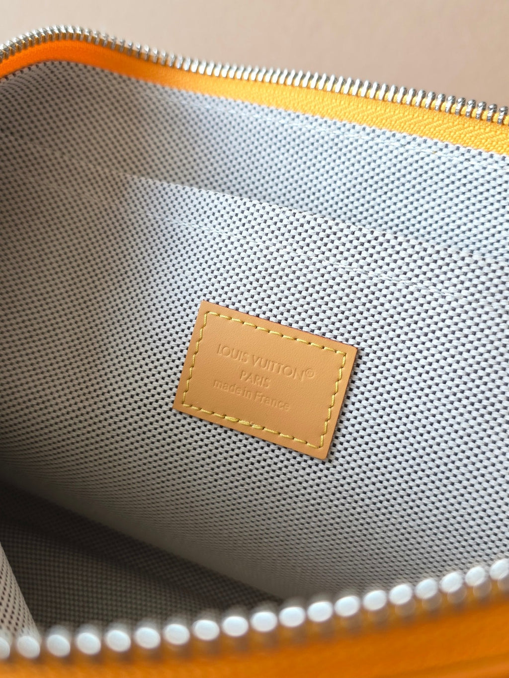 LV Pochette Voyaye Souple Clutch Bag Yellow Monogram Eclipse Canvas 275168