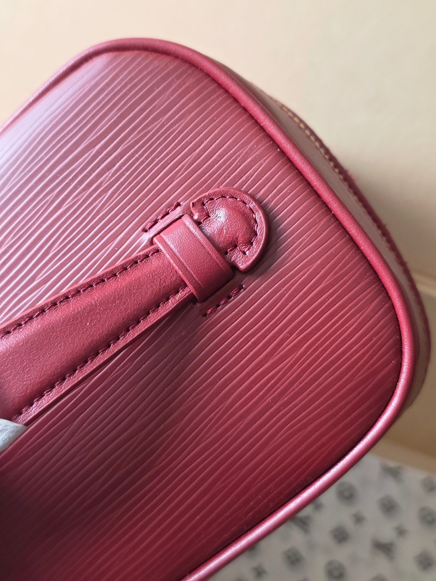 LV Nice Nano Cosmetic 20 Bag Burgundy Epi Leather 275224