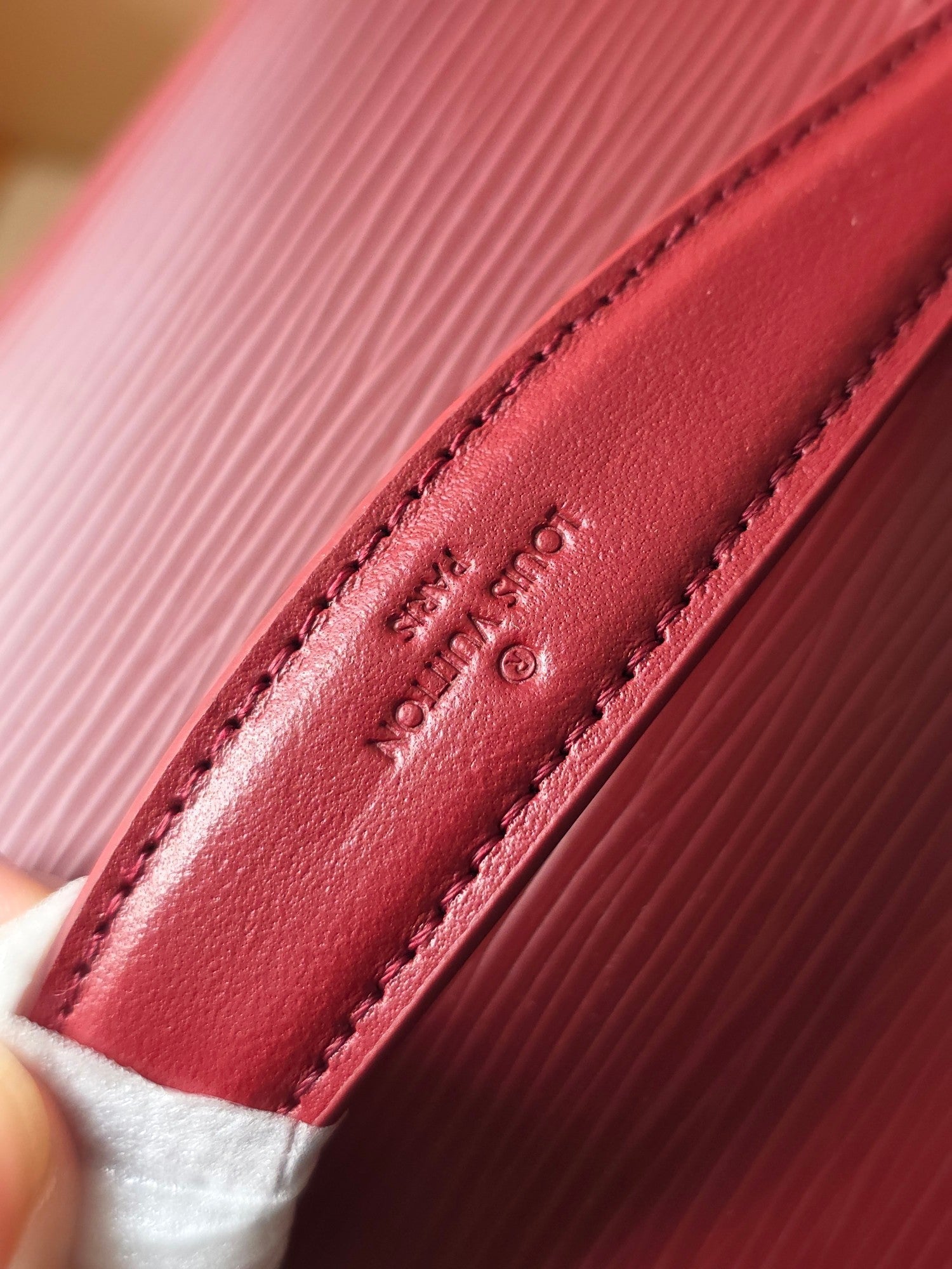 LV Nice Nano Cosmetic 20 Bag Burgundy Epi Leather 275224