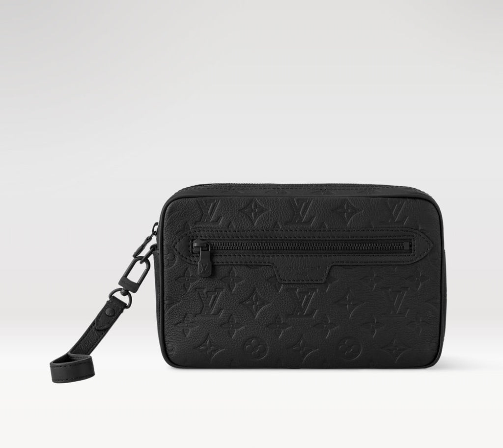 LV Pochette Kasai Black Clutch Cowhide 275284