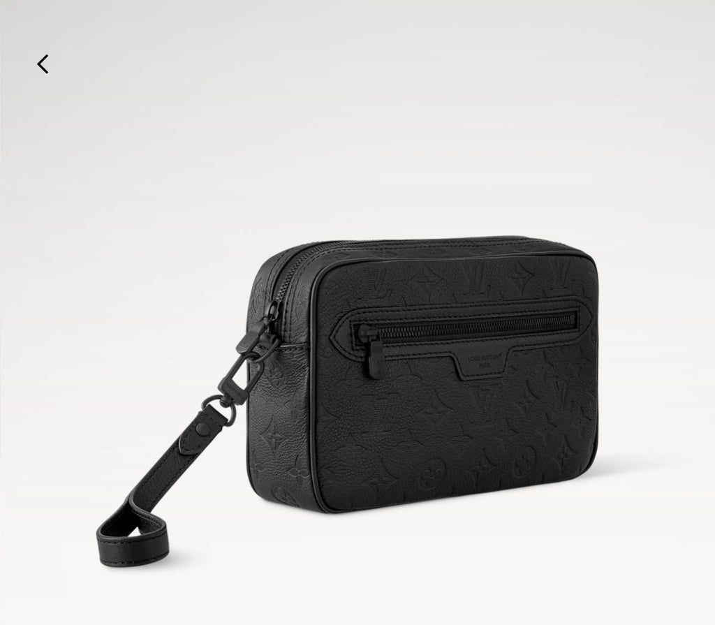 LV Pochette Kasai Black Clutch Cowhide 275284