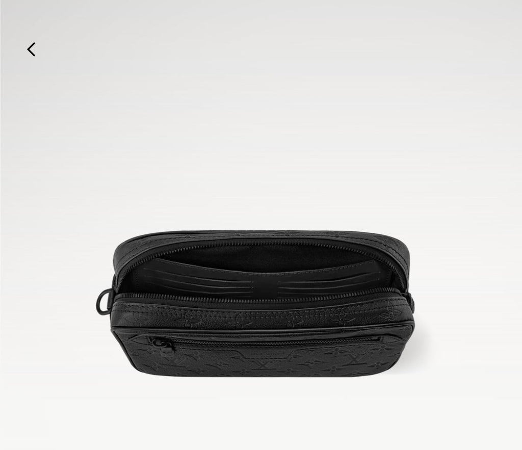 LV Pochette Kasai Black Clutch Cowhide 275284