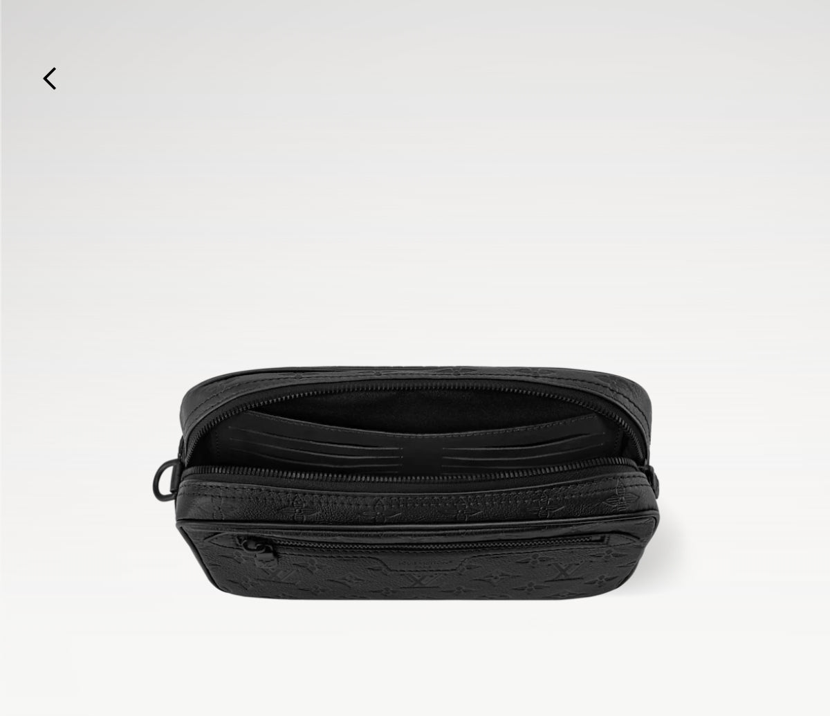 LV Pochette Kasai Black Clutch Cowhide 275284