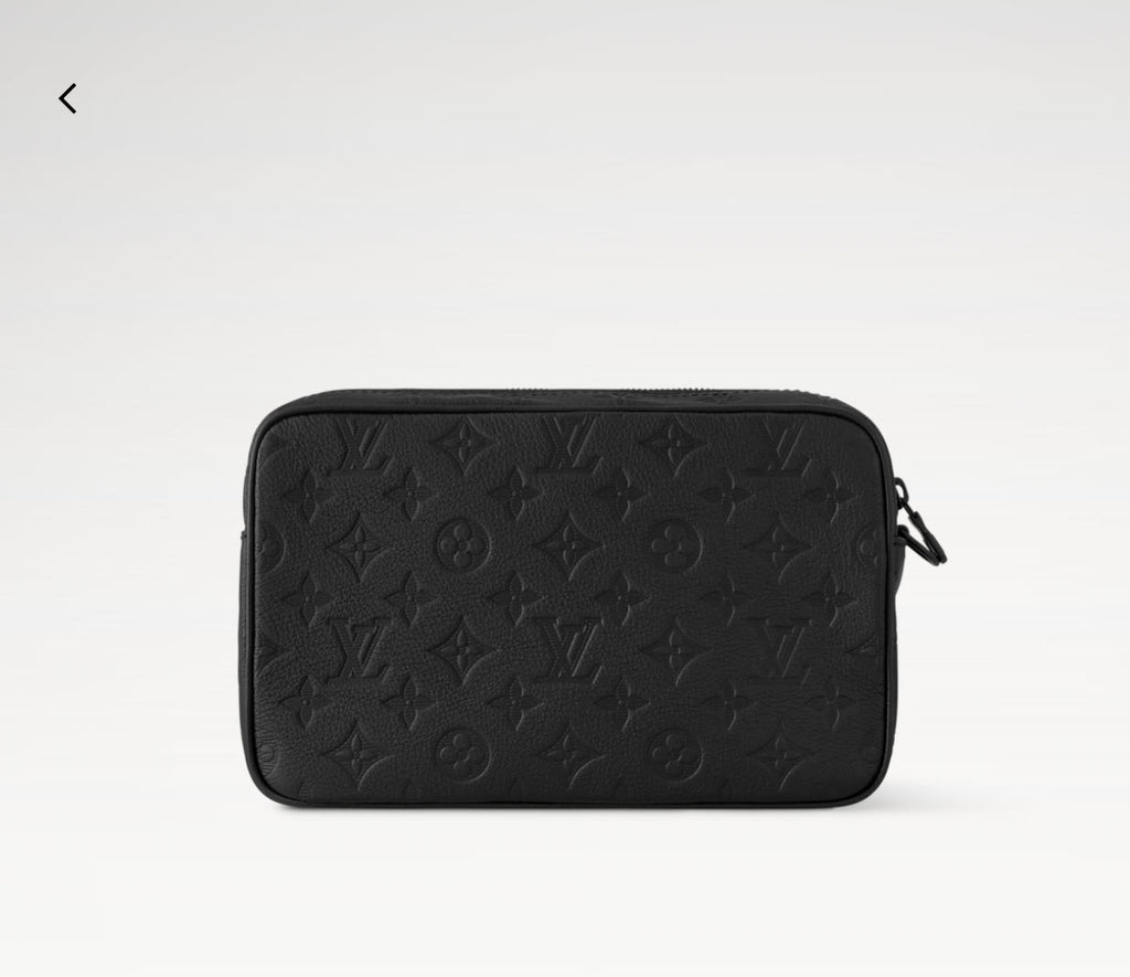 LV Pochette Kasai Black Clutch Cowhide 275284