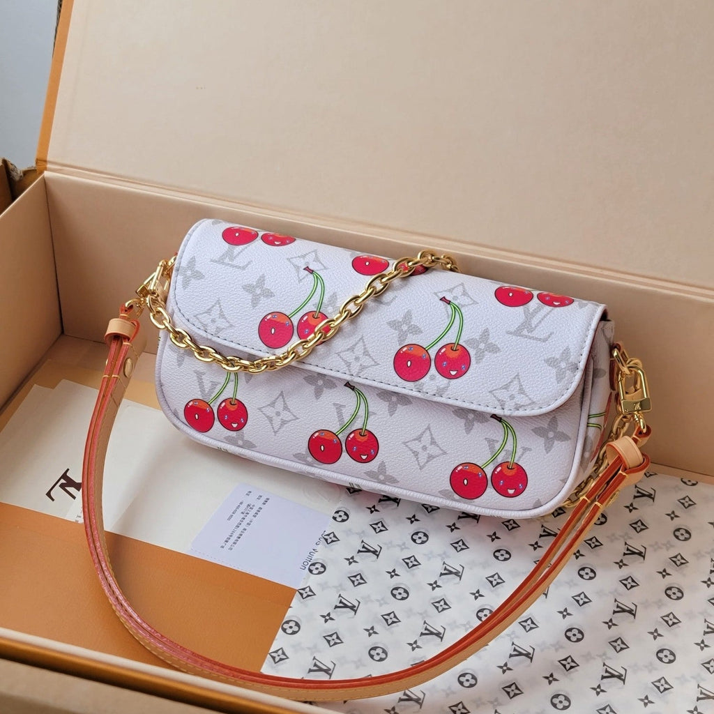 LV Wallet On Chain Ivy White Monogram Canvas 275344