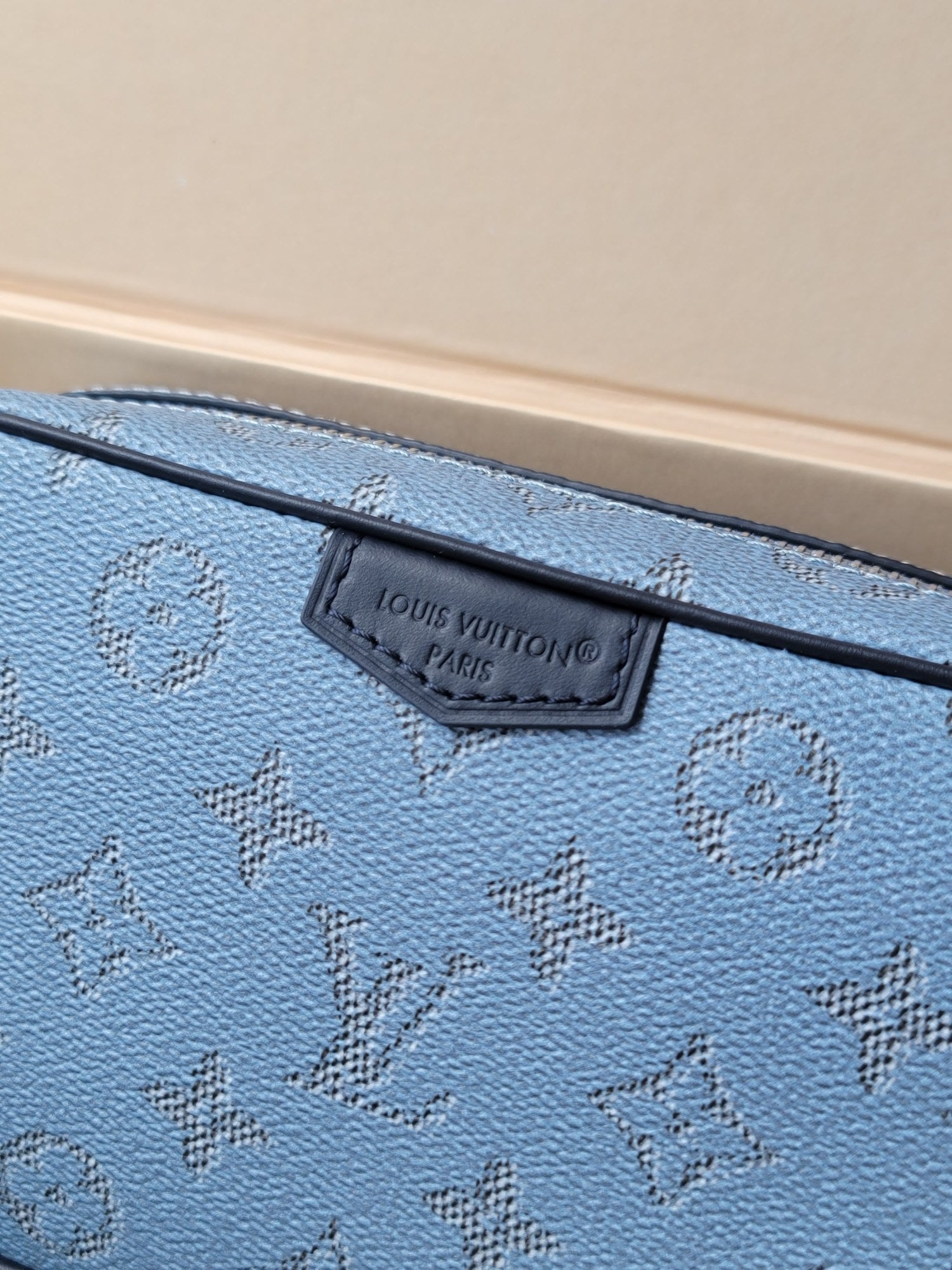 LV Trocadero Mini Handbag Blue in Monogram Canvas 275384