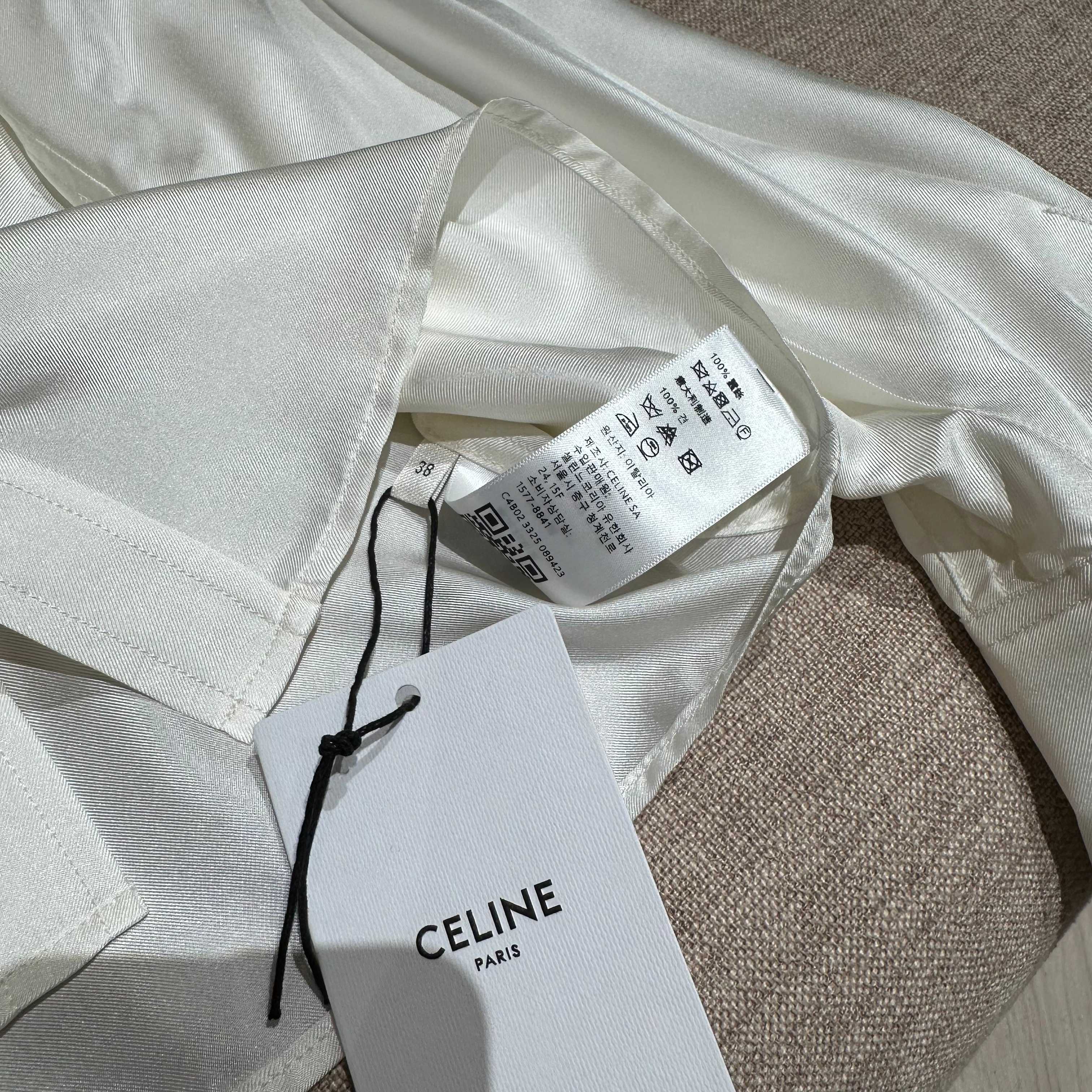 Celine's 2026 Early Spring Mulberry Silk Shirt 333004