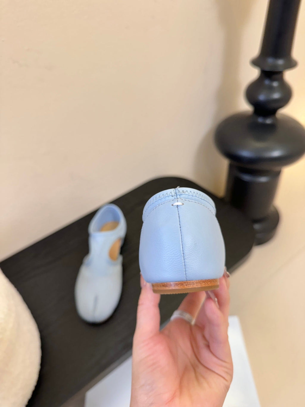 Maison Margiela 26 New Split-Toe Blue Sheepskin 580459