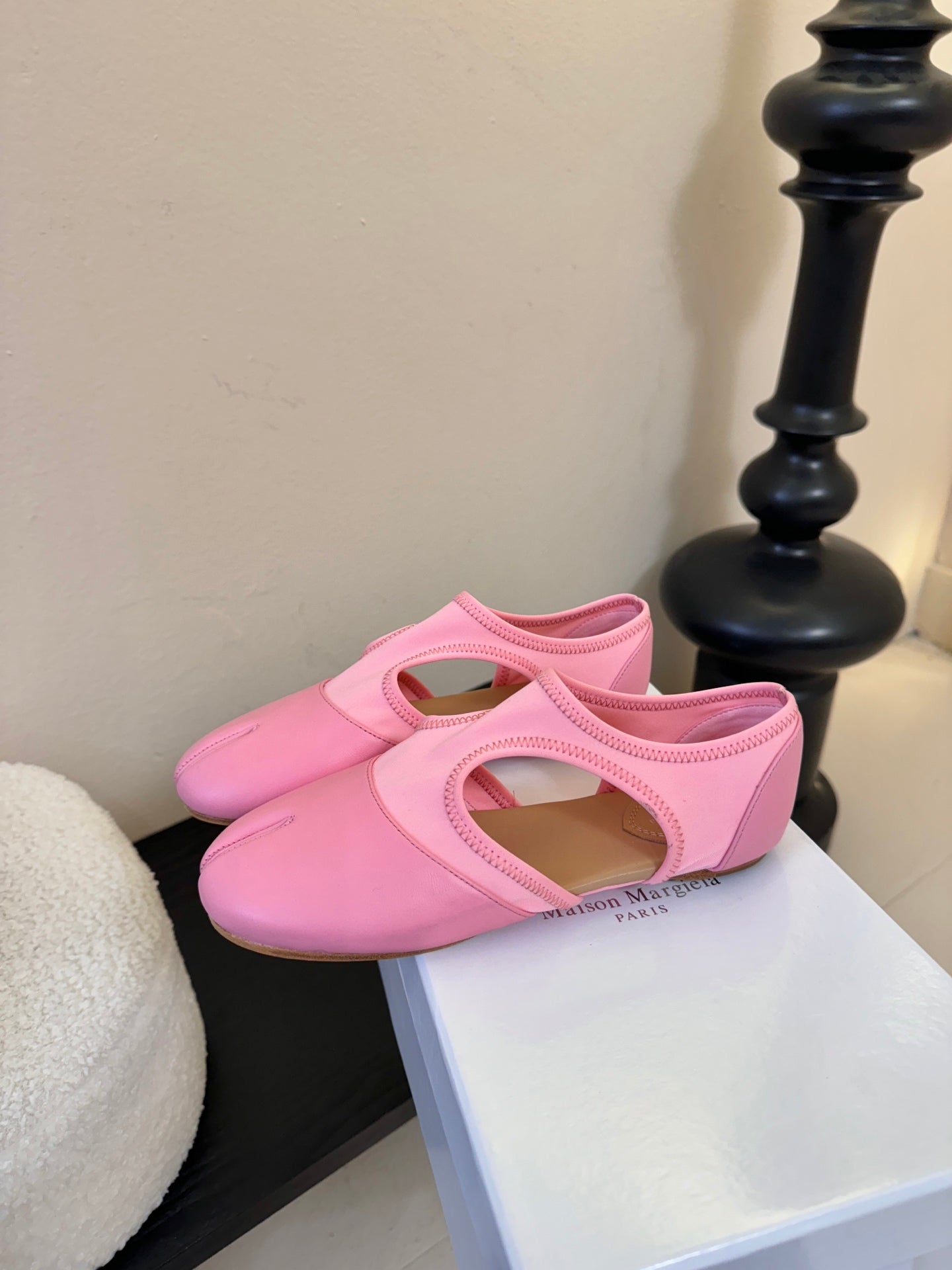 Maison Margiela 26 New Split-Toe Pink Sheepskin 580455