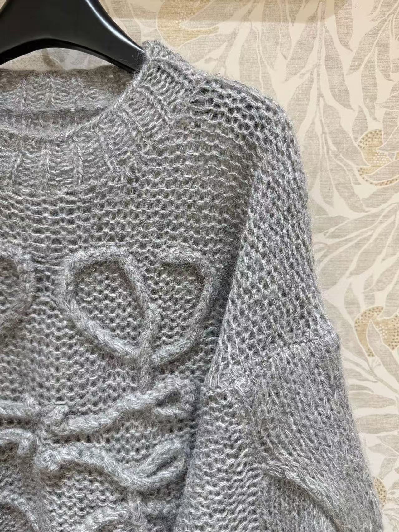 Loewe Anagram open-knit sweater