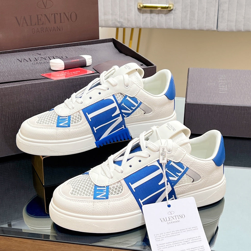 VT 2025 Sneakers White Blue Mesh Calfskin Fabric 546970