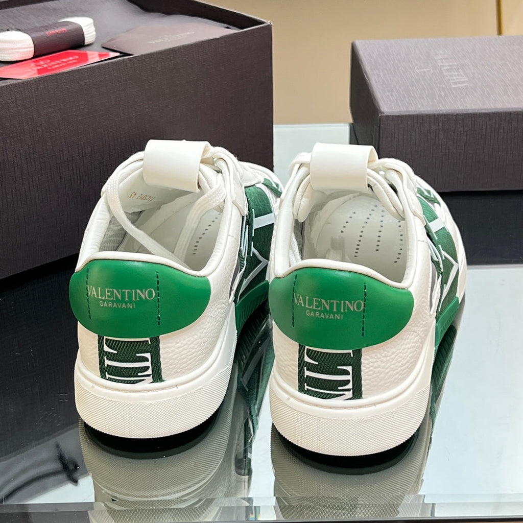 VT 2025 Sneakers White Green Mesh Calfskin Fabric 546972