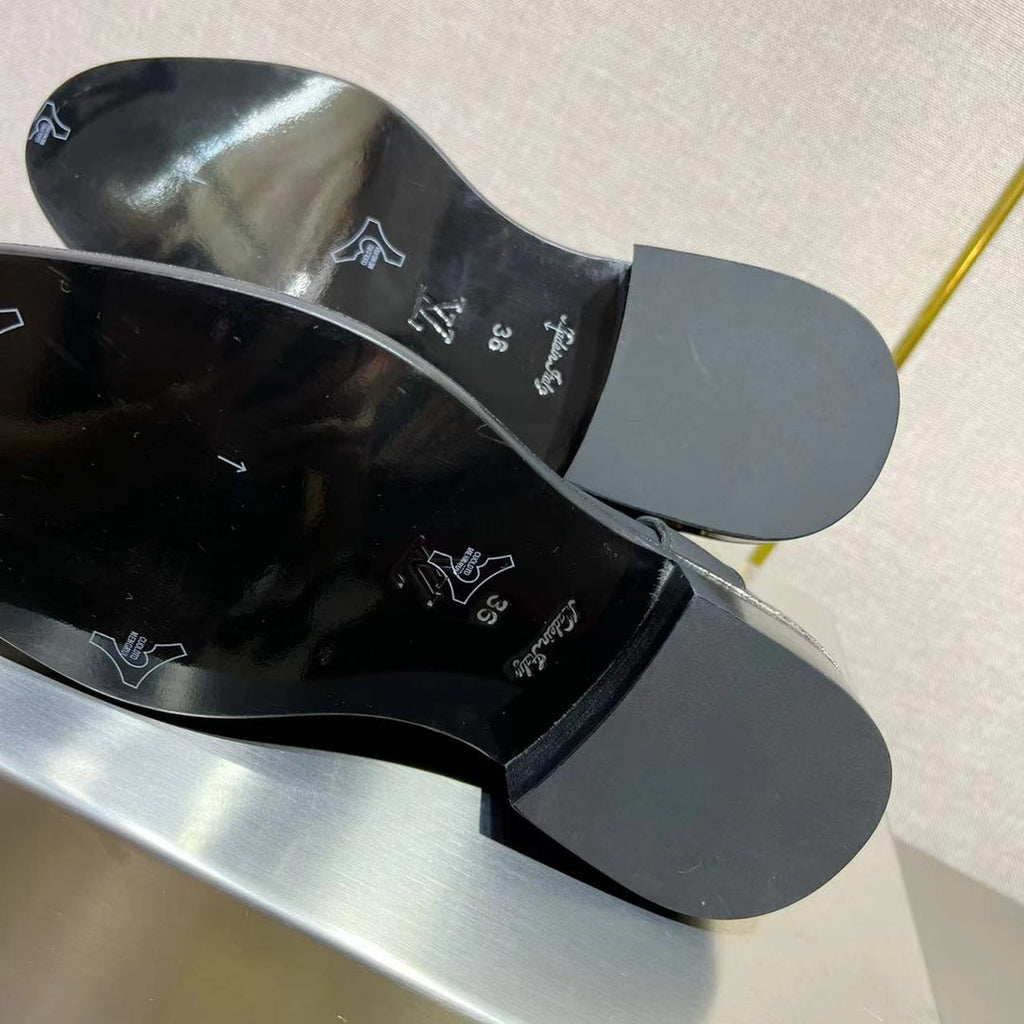 LV Westside Flat Ankle Boot Black Cowhide