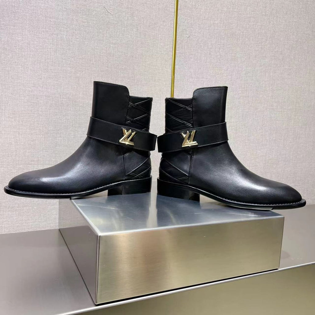 LV Westside Ankle Boot 3cm Black Cowhide