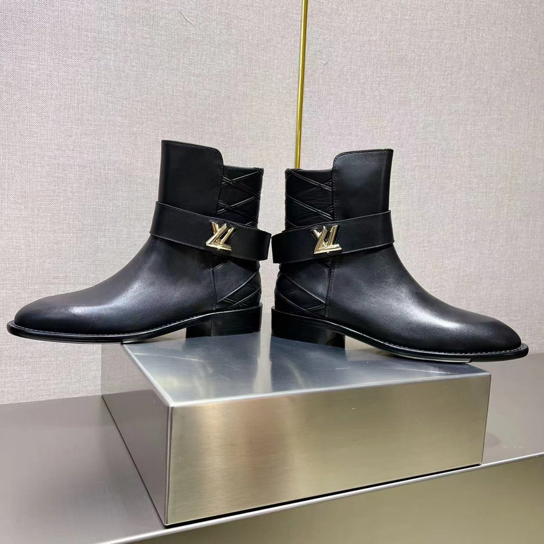 LV Westside Ankle Boot 3cm Black Cowhide