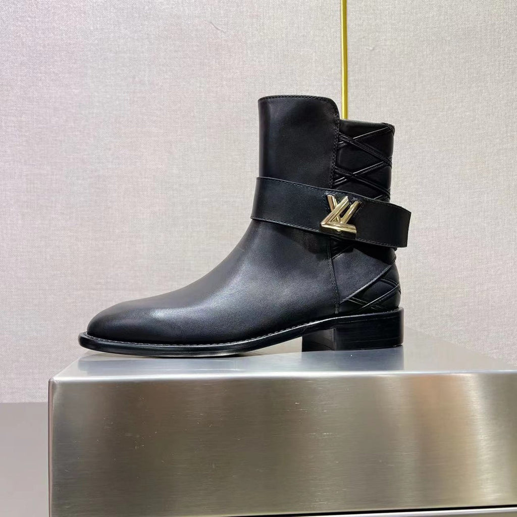 LV Westside Ankle Boot 3cm Black Cowhide