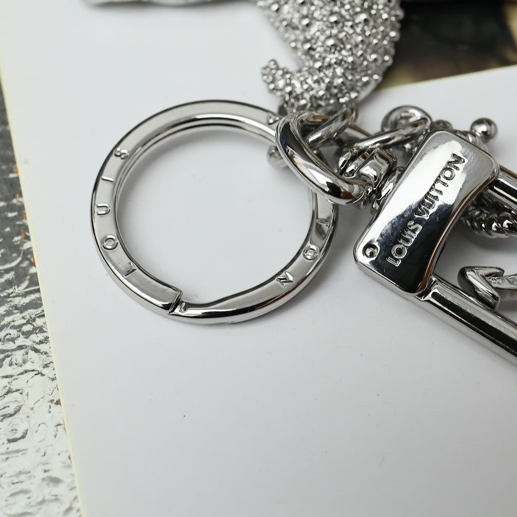 LV Silver Starfish Charm and Keychain