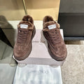 Jimmy Diamond Maxi Retro F Trainer Coffee Suede Shearing 538896