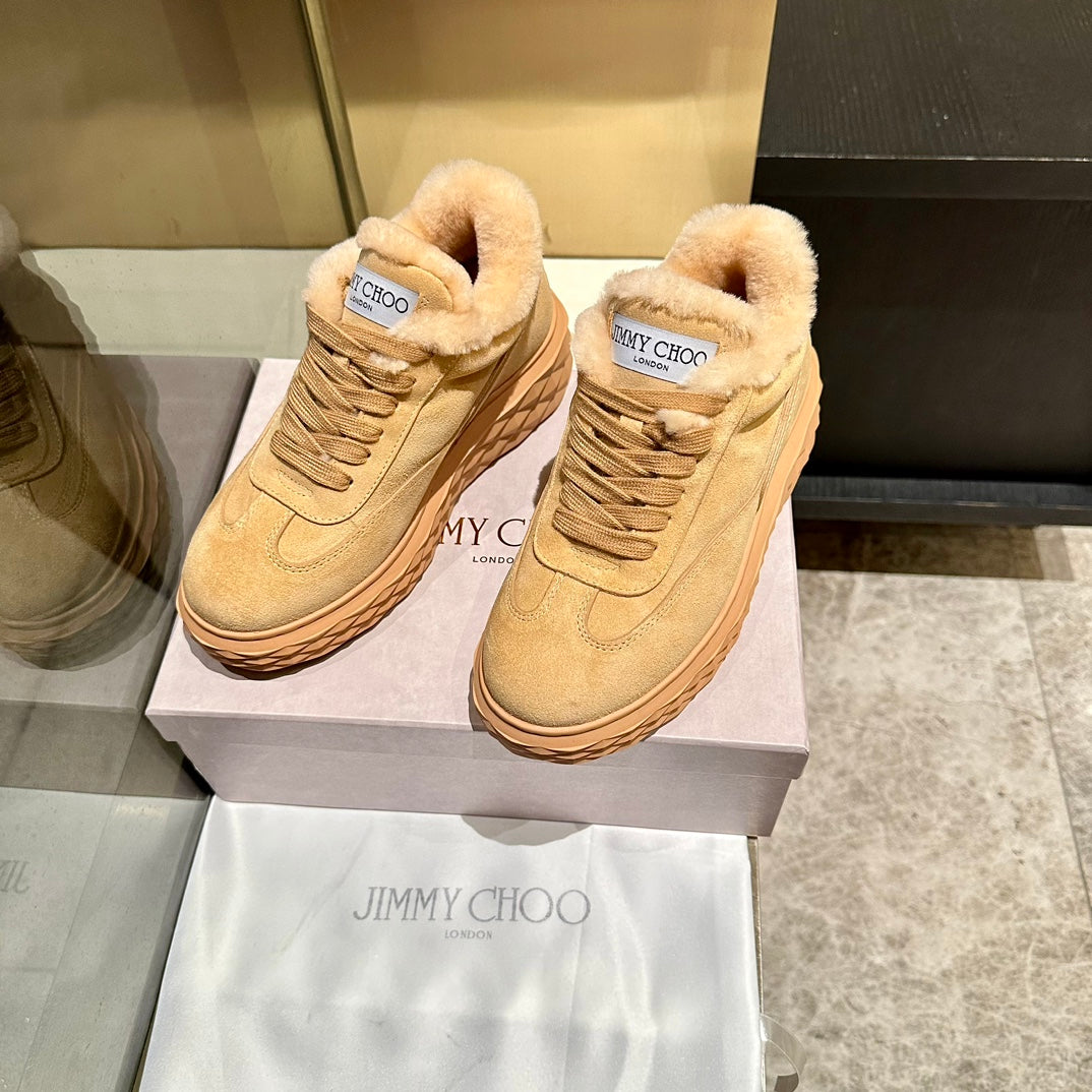 Jimmy Diamond Maxi Retro F Trainer Beige Suede Shearing 538895