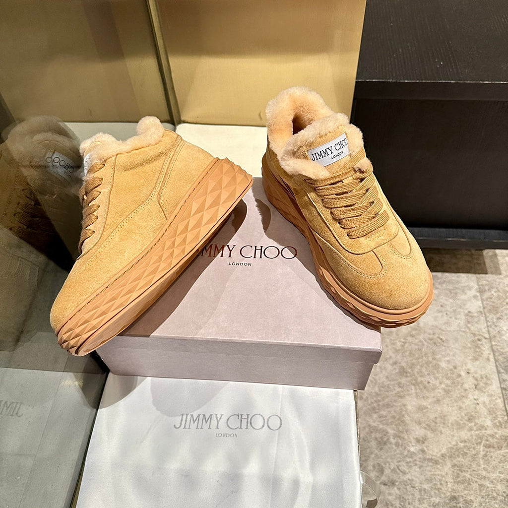 Jimmy Diamond Maxi Retro F Trainer Beige Suede Shearing 538895