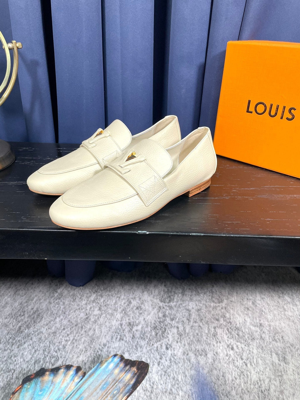 LV Mare Loafers Cream Cowhide