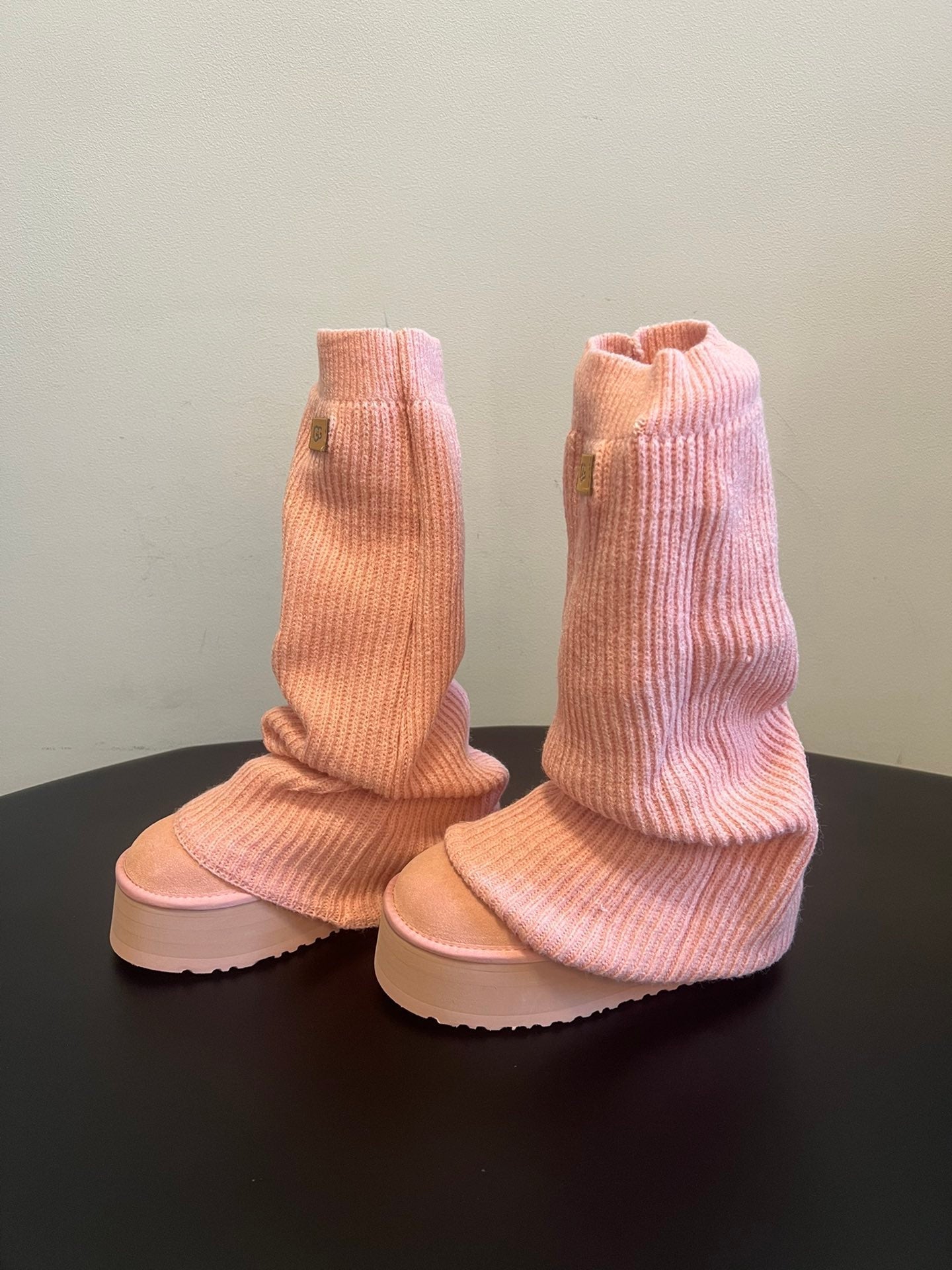 UGG Classic Mini Dipper Legwarmer Pink Suede Wool