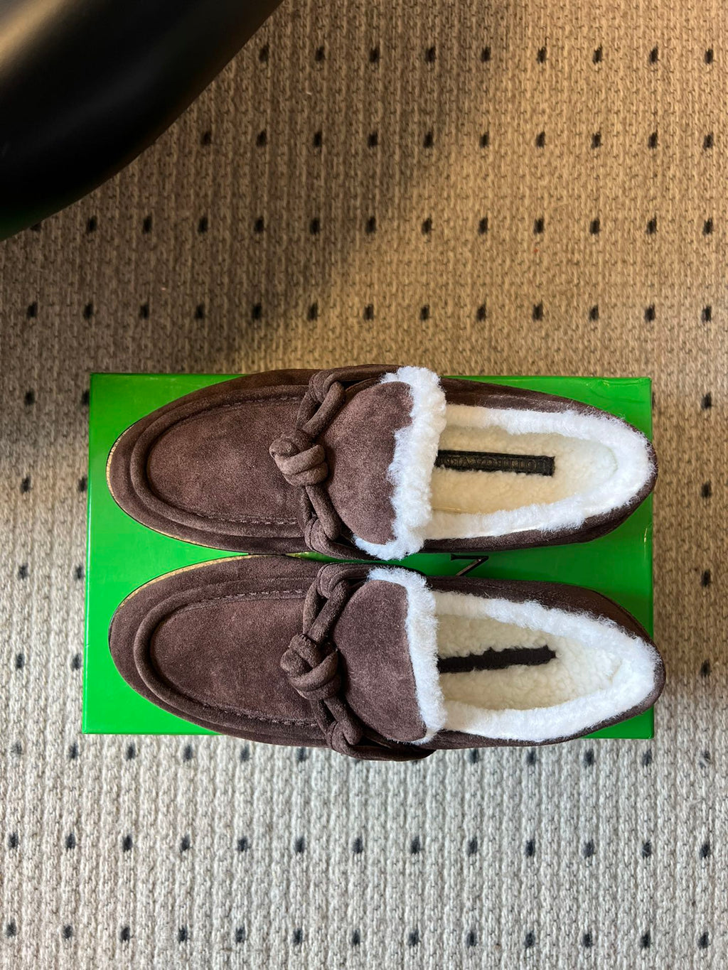 BV Astaire Loafer Dark Brown Shearing Suede 548543