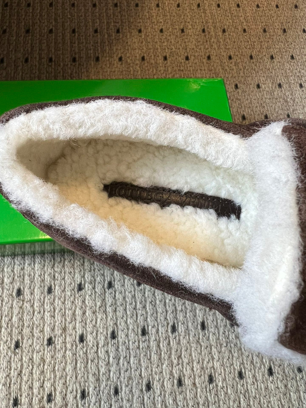 BV Astaire Loafer Dark Brown Shearing Suede 548543