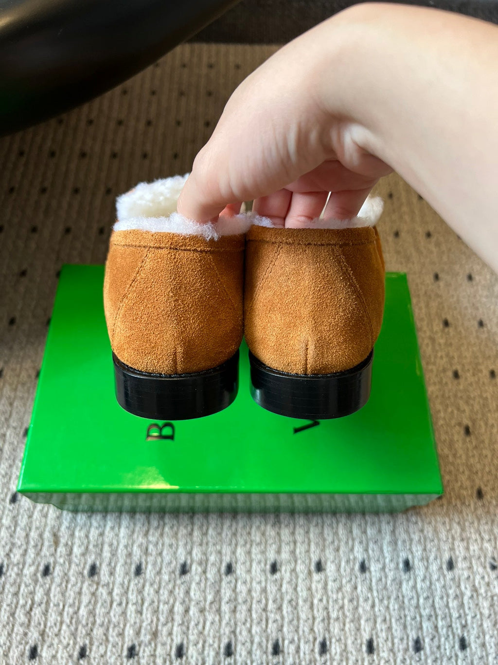 BV Astaire Loafer Brown Shearing Suede 548541