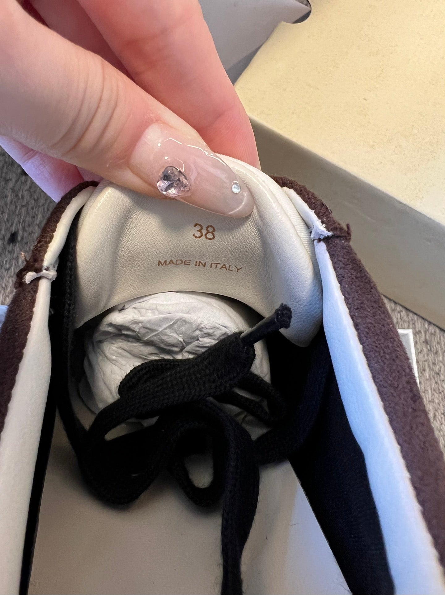 The Row 2025 Smiley Face Sneaker Gray Suede 561650