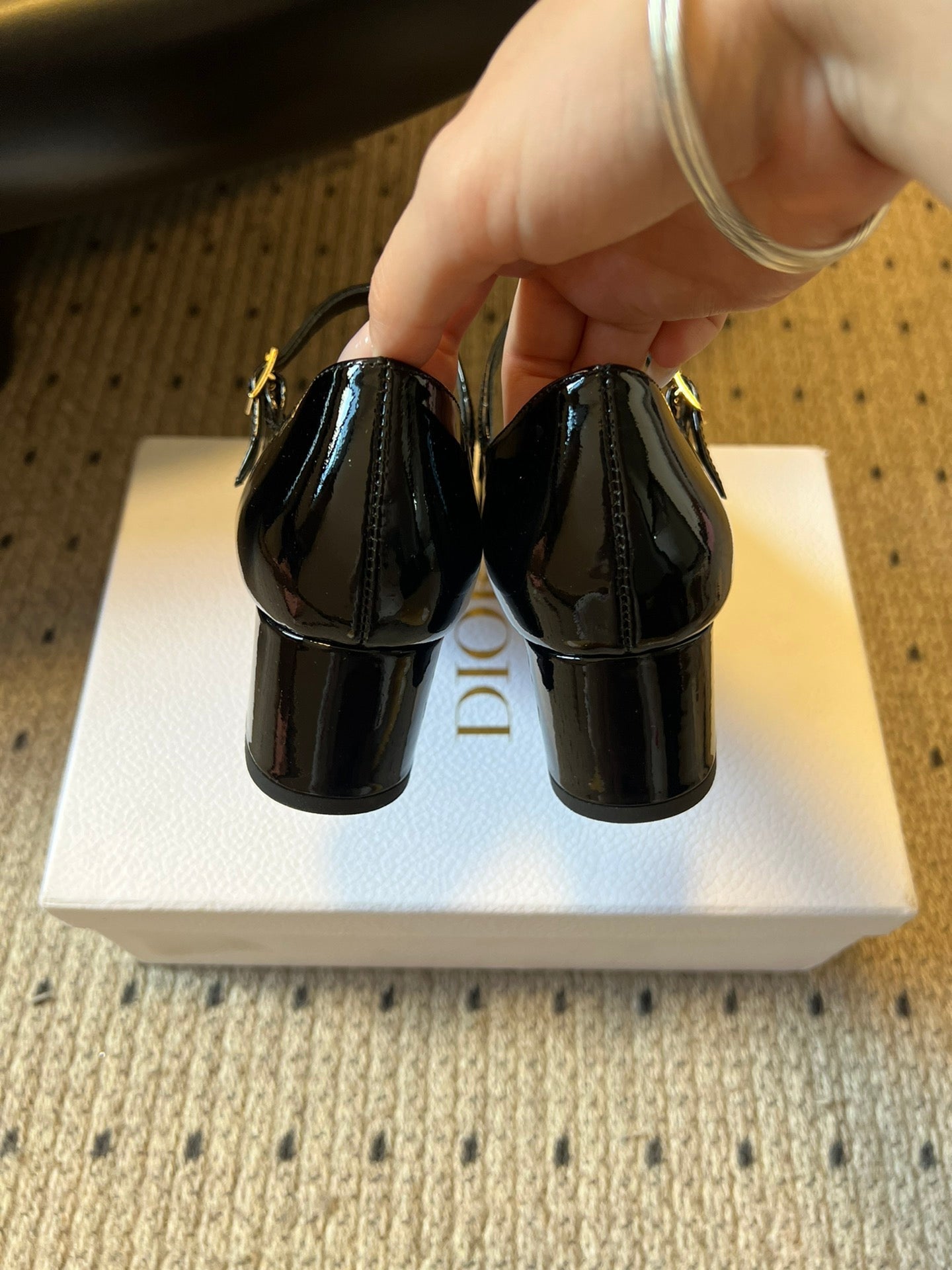 CD 25s D-Art Pumps 55mm Black Patent Leather