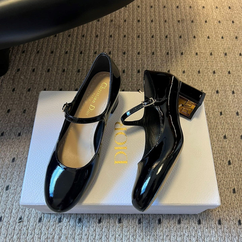 CD 25s D-Art Pumps 55mm Black Patent Leather