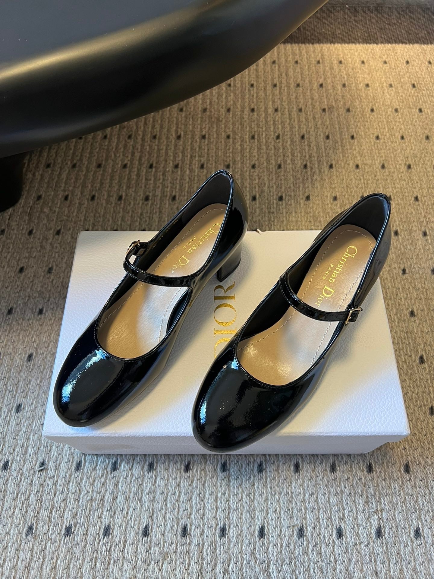 CD 25s D-Art Pumps 55mm Black Patent Leather