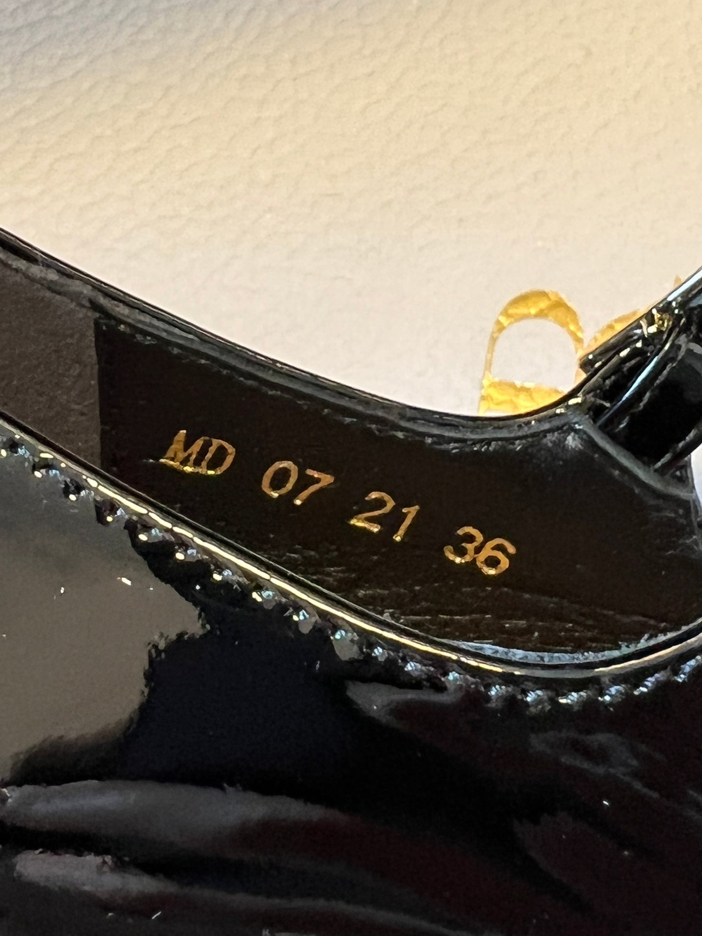 CD 25s D-Art Pumps 55mm Black Patent Leather