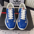 Pra 2025 Sneaker Blue mix Gray Patent Leather Mesh 554575