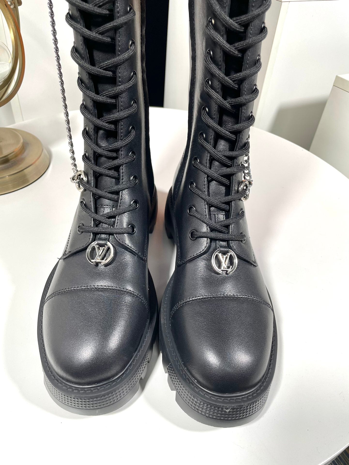 LVDistrict Ranger High Boot 45mm Black Cowhide