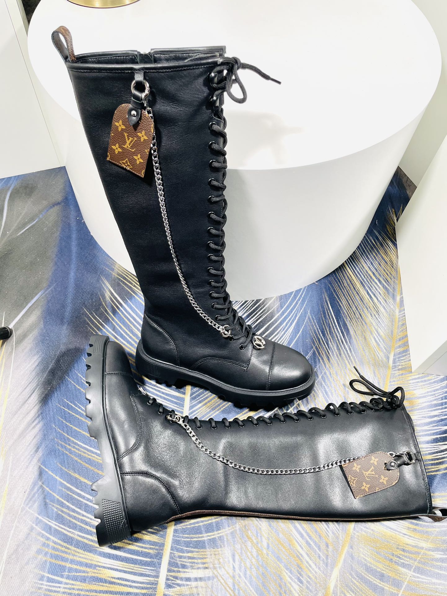 LVDistrict Ranger High Boot 45mm Black Cowhide