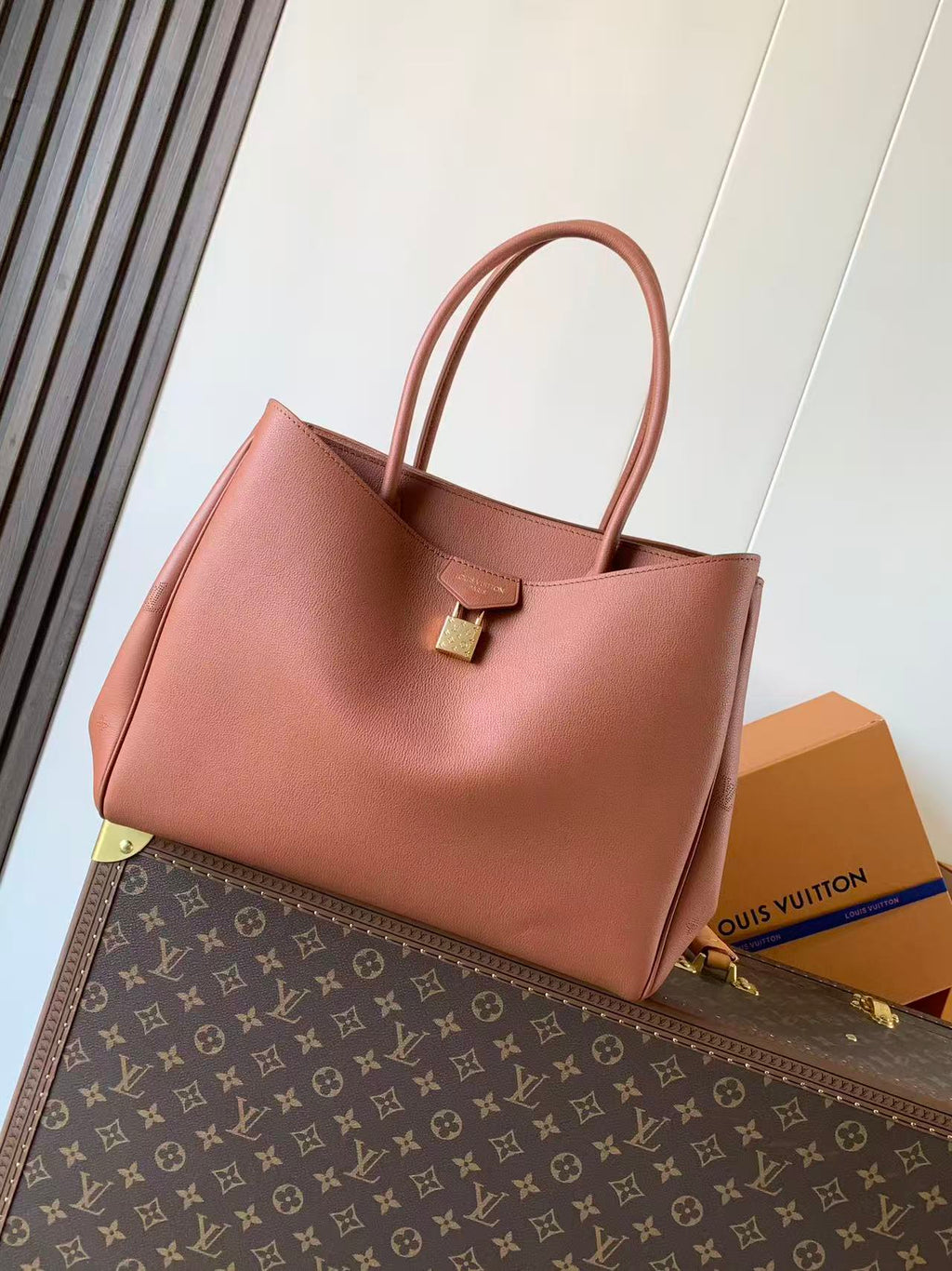 LV Vendome MM Brown Calfskin