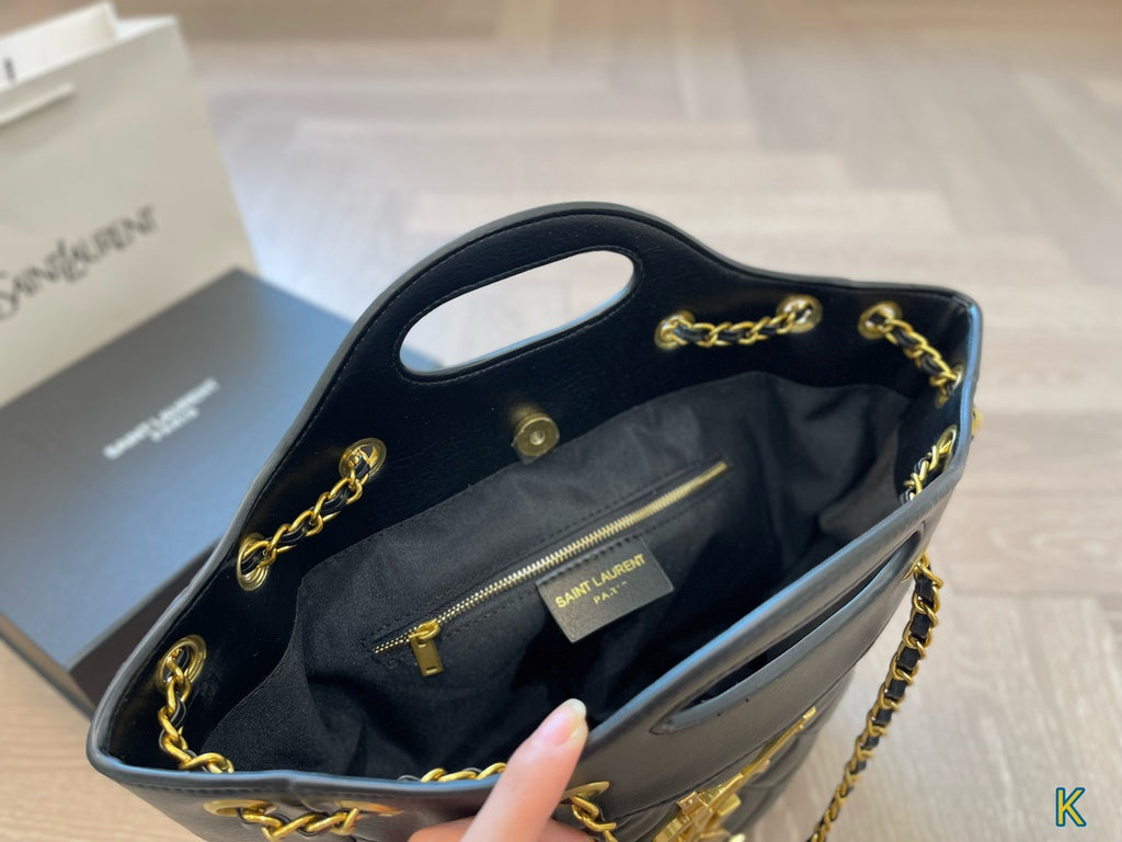 YSL SAINT LAURENT New Shopping Tote Bag 25x27cm