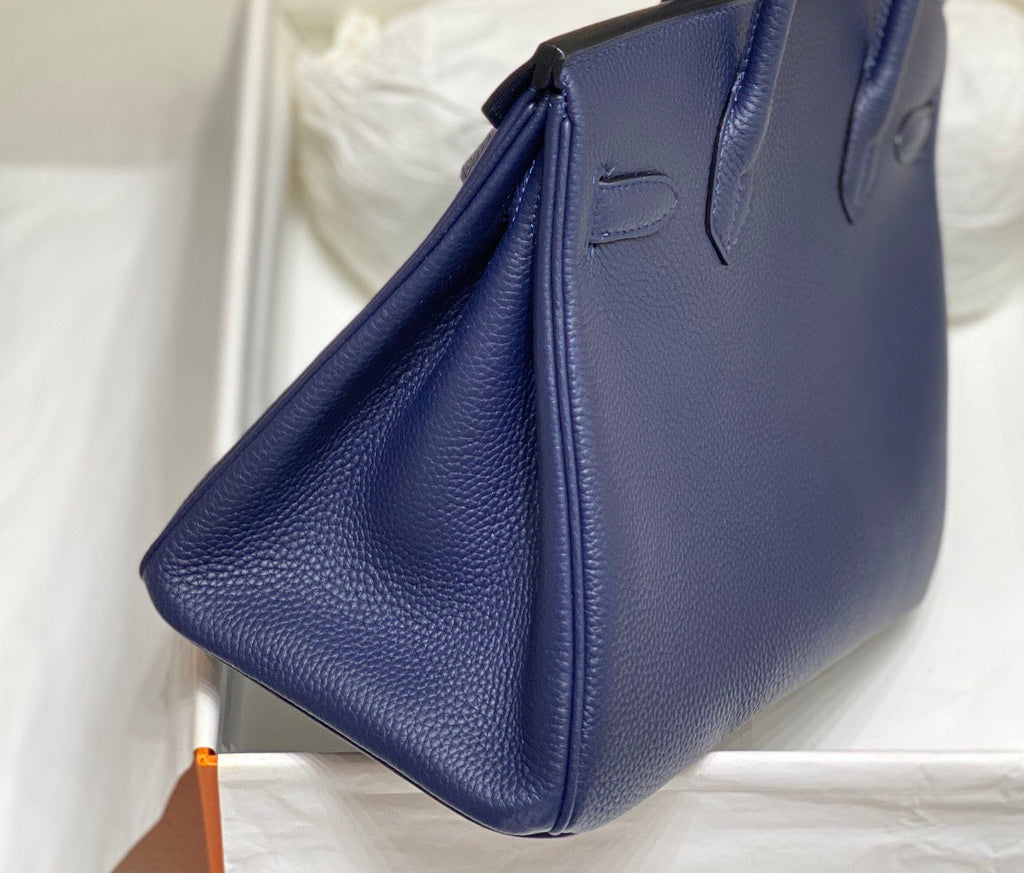 HM Birkin 30cm Dark Navy Blue Epsom Leather