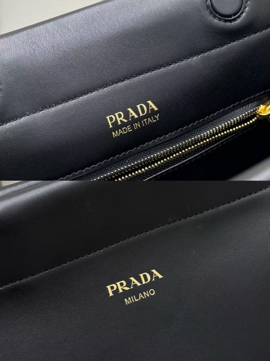 Prada Enchaîné Mini Leather Bag Black Calskin