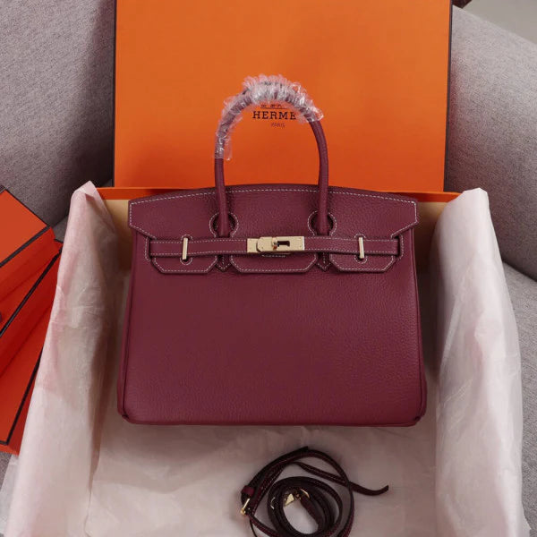 Hermes Brikin 35cm bag Dark Red