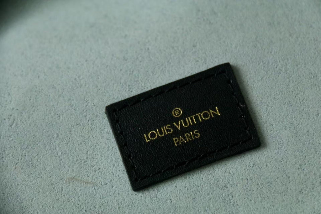 LV Mark Folder Monogram Reverse Brown Playful Duck Design Coated Canvas Calfskin