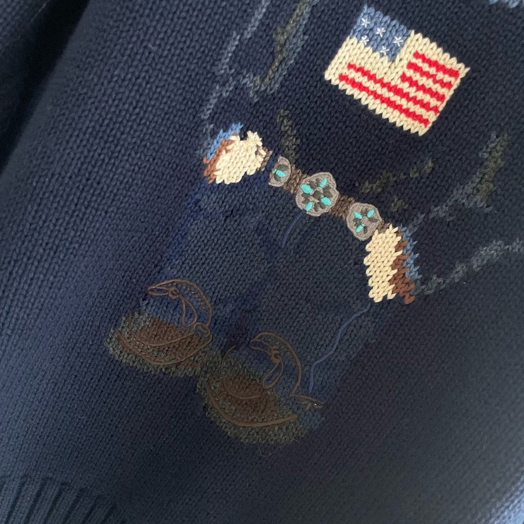 Polo Ralph Lauren Bear embroidered Pullover Knitted Cotton