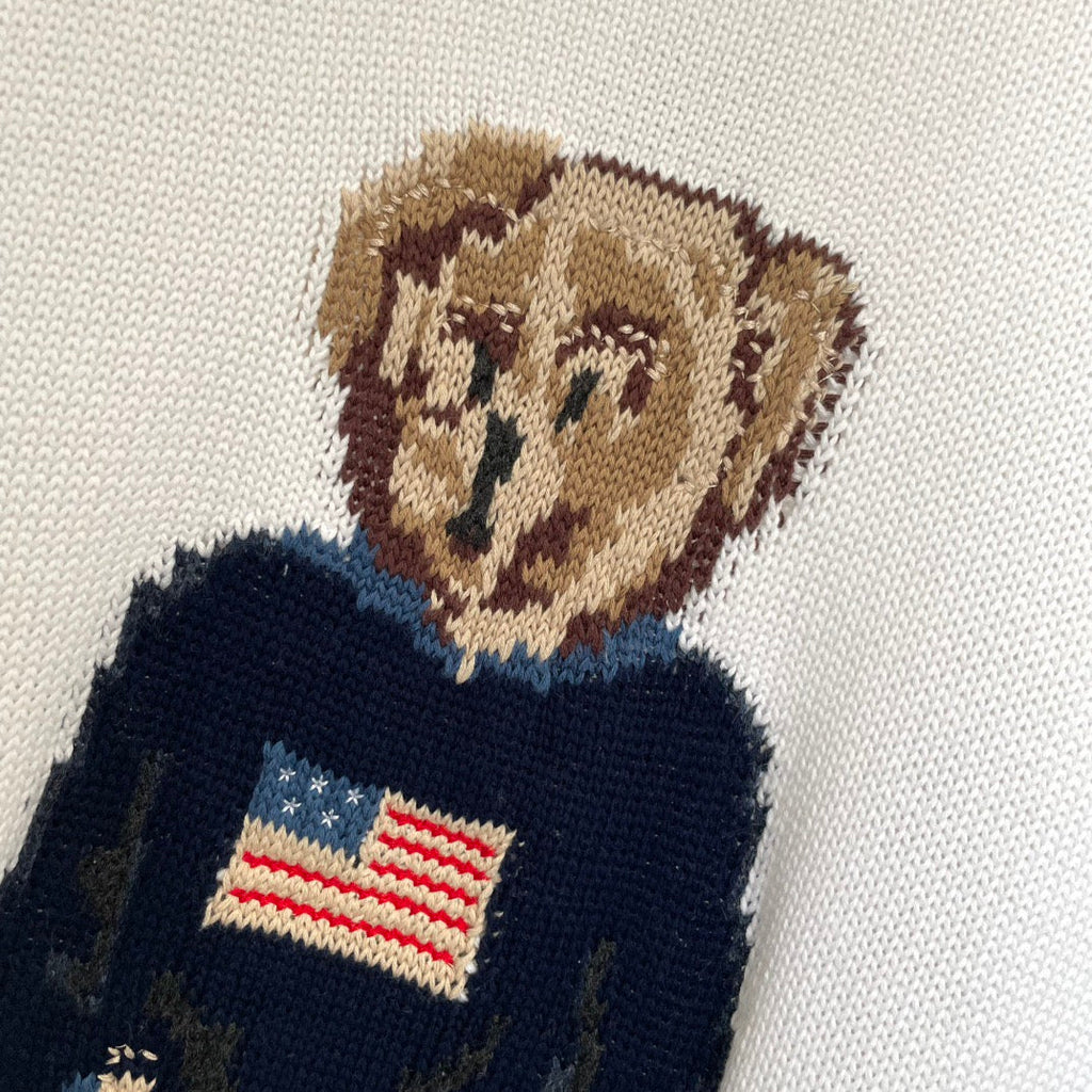 Polo Ralph Lauren Bear embroidered Pullover Knitted Cotton