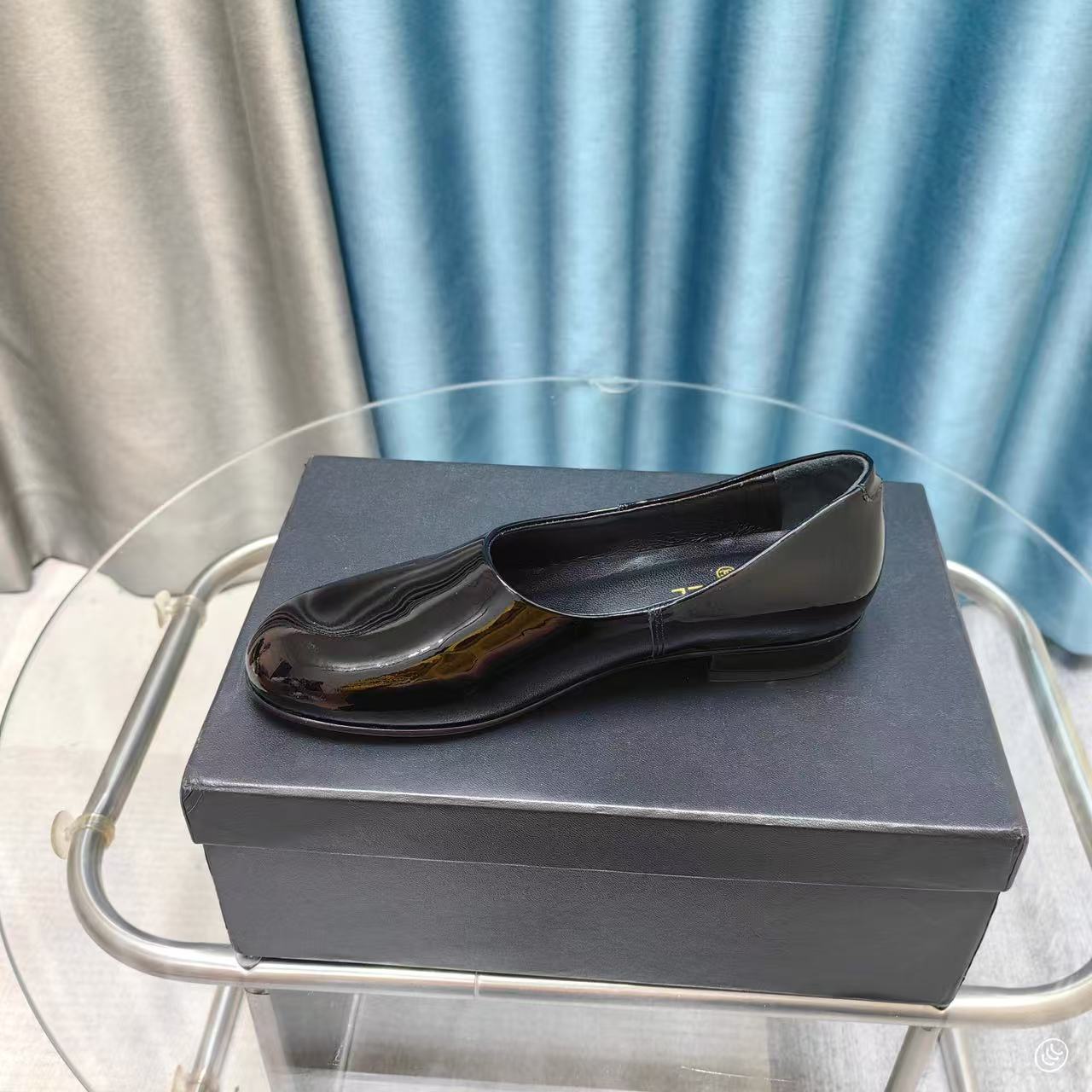 Chanel 2025 Loafer Black Patent Leather