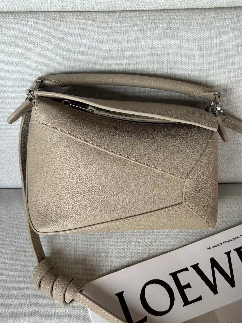 LOE MINI 18 PUZZLE BAG IN CLAY CALFSKIN
