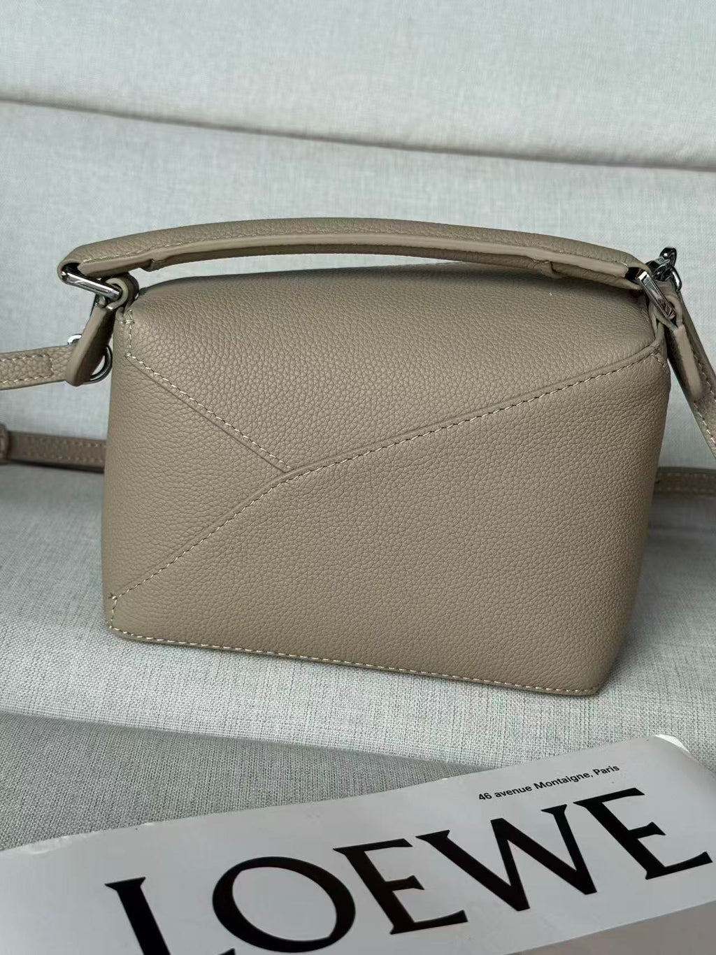 LOE MINI 18 PUZZLE BAG IN CLAY CALFSKIN